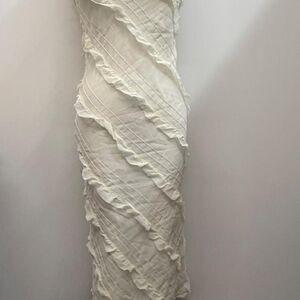 Shop Neigbor Off White Strapless Dres with size Medium
